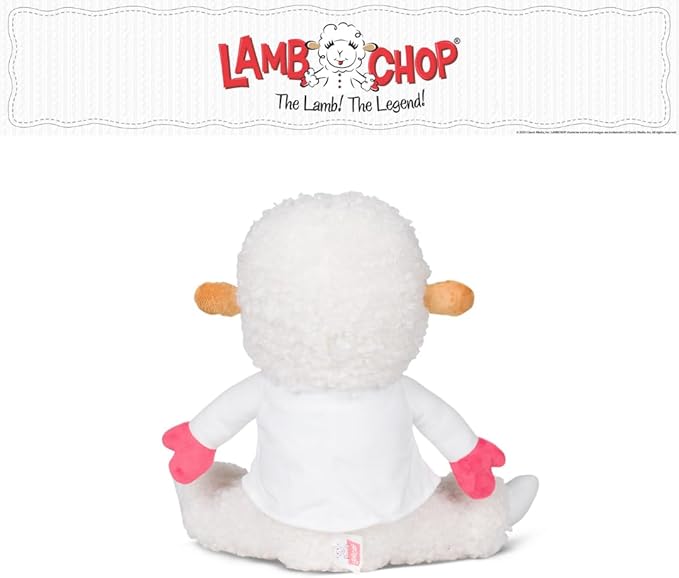 Lamb Chop Nostalgic Spring Easter Cuddle Pillow, Super Soft & Cozy Plush, 14" Tall, (Officially Licensed Product) by Franco Collectibles