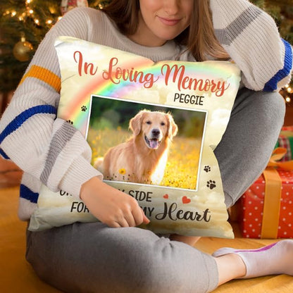 Pawfect House Custom Photo Throw Pillow Covers (Insert Included), Cat Memorial Gifts for Loss of Cat, Dog Passing Away Gifts, Pet Loss Sympathy Gift, in Loving Memory Dog Pillow