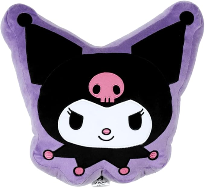Hello Kitty & Friends Kuromi Bedding Super Soft Plush Decorative Pillow, One Size, (100% Officially Licensed Product) by Franco