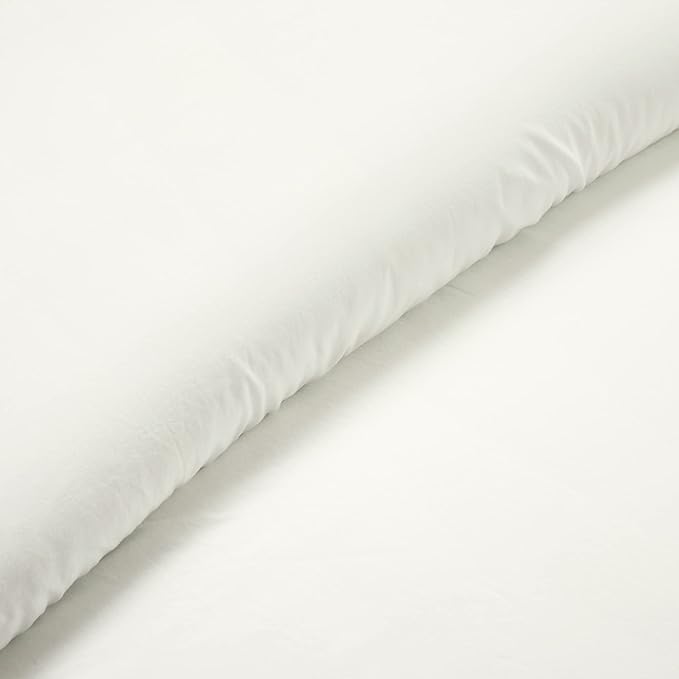 Lush Decor Ella Ruffle Lace 100% Cotton Duvet Cover, 3 Piece Set, King, White - Cute Duvet - King Bedding Set - Gray Bedding - Coquette Decor - Ruffle Trim - White Lace Trim