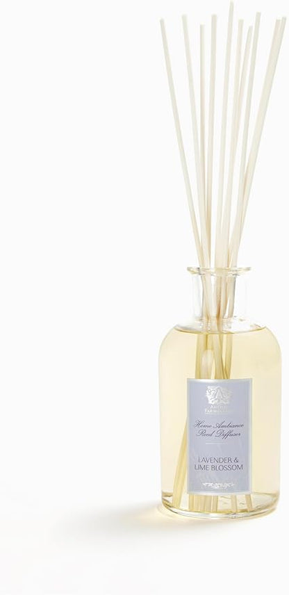 Antica Farmacista Home Ambiance Diffuser - Long-Lasting Reed Scent Diffuser - Luxury Room Freshener Gift - Lavender & Lime Blossom, 16.9 fl oz
