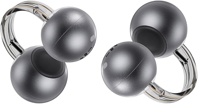 mojawa StarClip Open-Ear Wireless Bluetooth Headphones, Clip-On Earbuds with Soft Silicone Pads, 4D Panoramic Sound, Enhanced Comfort & Secure Fit, IP54 Water-Resistant Ear Grips for Workout, Black
