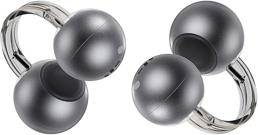 mojawa StarClip Open-Ear Wireless Bluetooth Headphones, Clip-On Earbuds with Soft Silicone Pads, 4D Panoramic Sound, Enhanced Comfort & Secure Fit, IP54 Water-Resistant Ear Grips for Workout, Black
