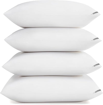 Luxury Hotel Pillows for Sleeping 4 Pack,Bed Pillows Queen Size Set of 4,Down Alternative Filling,Pillows for Back,Stomach and Side Sleepers