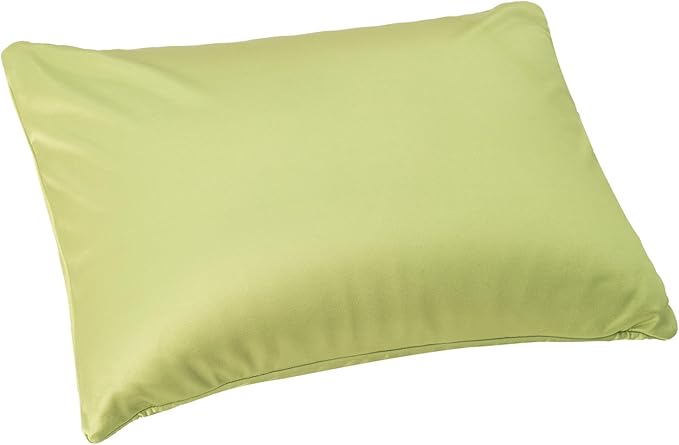 Microbead Throw Pillow Bedding Neck Pillows with Removable Cover, 16" x 12" Bed and Couch Decorative Pillow for Home Sofa Bedroom Fun Colors Support. Silky, Comfortable (Green Apple)