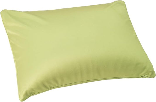 Microbead Throw Pillow Bedding Neck Pillows with Removable Cover, 16" x 12" Bed and Couch Decorative Pillow for Home Sofa Bedroom Fun Colors Support. Silky, Comfortable (Green Apple)