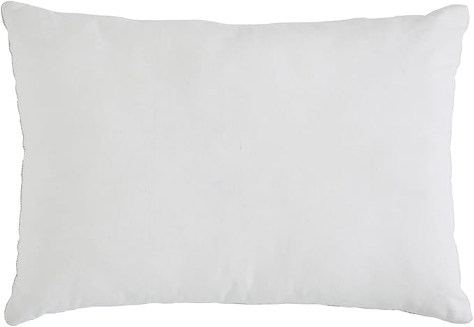 Indigo Ink - Decorative Pillow, Woven Stripe Decorative Pillow, Throw Pillows for Couch or Bed, Boho Home Decor, 14" x 20" (White Denim Collection, Grey/Yellow)