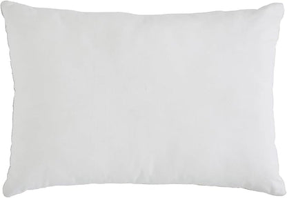 Indigo Ink - Decorative Pillow, Woven Stripe Decorative Pillow, Throw Pillows for Couch or Bed, Boho Home Decor, 14" x 20" (White Denim Collection, Grey/Yellow)