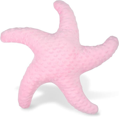 Marble Empire Starfish Pillow for Couch and Bed, Coastal Decor Throw Pillow, Ocean Beach Theme Accent Pillow for Living Room（Pink）