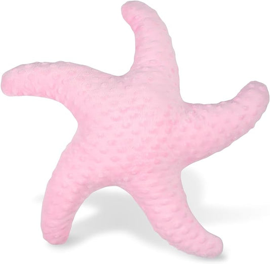 Marble Empire Starfish Pillow for Couch and Bed, Coastal Decor Throw Pillow, Ocean Beach Theme Accent Pillow for Living Room（Pink）