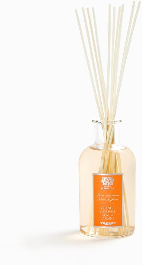 Antica Farmacista Home Ambiance Diffuser - Long-Lasting Reed Scent Diffuser - Luxury Room Freshener Gift - Orange Blossom, Lilac & Jasmine, 16.9 fl oz