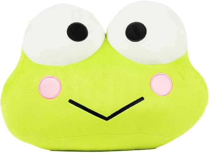 Franco Bedding Super Soft Plush Decorative Pillow, Keroppi Smiles
