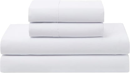 Twin Size Luxury Faux Fur Comforter Set - Soft & Breathable 5-Piece Bedding Collection - 1 Comforter, 1 Fitted Sheet, 1 Flat, 1 Pillowcase, 1 Pillow Sham - Deep Pocket - Premium Quality, White