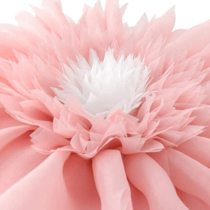 Pink Flower Pillow Cute Decorative Flower Round Shaped Throw Pillows Handmade 3D Daisy Floral Accent Pillow Soft Elegant Cushion for Bed Couch Sofa Chair Bedroom Living Room Home Decor 12Inch