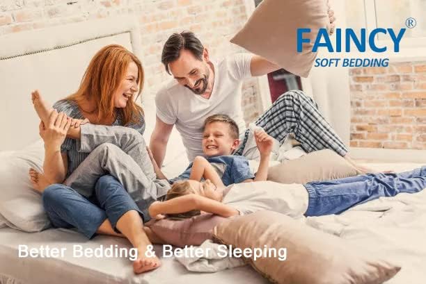 Faincy Full Comforter Set, White Black Grid Geometric Plaid Pattern Printed Reversible Comforter - Size 80 x 90 3PC Soft Microfiber Duvet Sets 2 Pillowshams Modern Bedding in a Bag for Women Men Teen