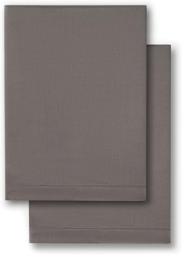 Cozy Earth King Pillowcases Set of 2 - Made of 100% Viscose from Bamboo, Ultra-Soft & Luxury, Woven from Naturally Breathable & Lightweight Fabric - Charcoal