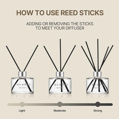 COCODOR Signature Reed Diffuser Set/White Jasmine / 6.7oz /1 Pack/Home Fragrance Diffuser, Oil Scent Diffuser for Bathroom Shelf Decor