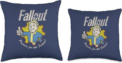 Fallout Video Game Prepare for The Future Vault Boy Throw Pillow