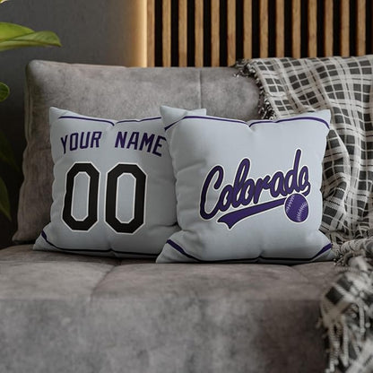 ANTKING Colorado Throw Pillow 2 Packs Custom Name and Number for Men Women Boy Personalized Gifts