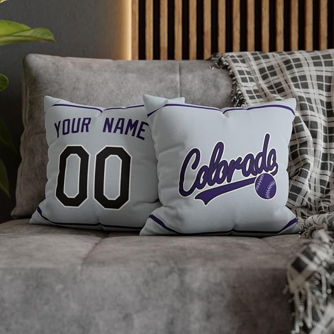ANTKING Colorado Throw Pillow Custom Name and Number for Men Women Boy Personalized Gift