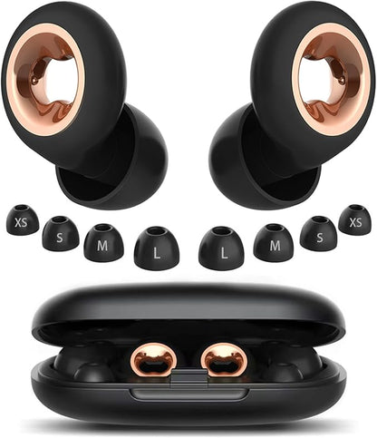 Sleeping Ear Plugs: 45DB Noise Cancelling Ultra-Comfy Reusable Ear Plug- Silicone Hearing Protection for Concerts & Travel & Snoring-Silicone Hearing Protection Earbuds with 8 Eartips