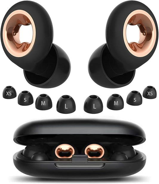 Sleeping Ear Plugs: 45DB Noise Cancelling Ultra-Comfy Reusable Ear Plug- Silicone Hearing Protection for Concerts & Travel & Snoring-Silicone Hearing Protection Earbuds with 8 Eartips