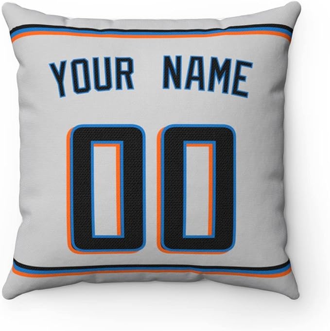 ANTKING Throw Pillow Miami Personalized Custom Any Name and Number for Men Women Boy Gift
