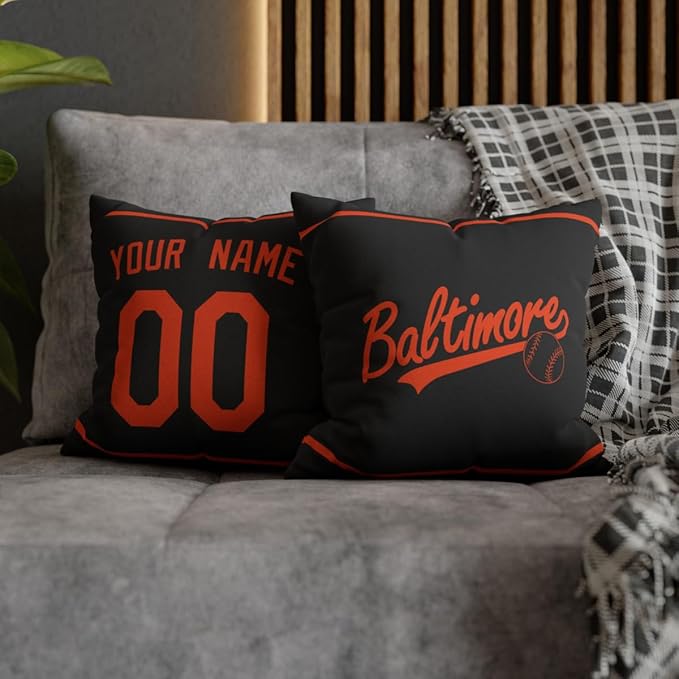 ANTKING Baltimore Throw Pillow Custom Name and Number for Men Women Boy Personalized Gift