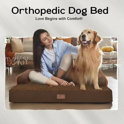 Small Dog Bed and Cat Sofa Waterproof Orthopedic Dog Beds for Small Dogs Cat Bed Comfy Pet Couch Sofa Beds with Washable Removable Cover & Non-Slip Bottom