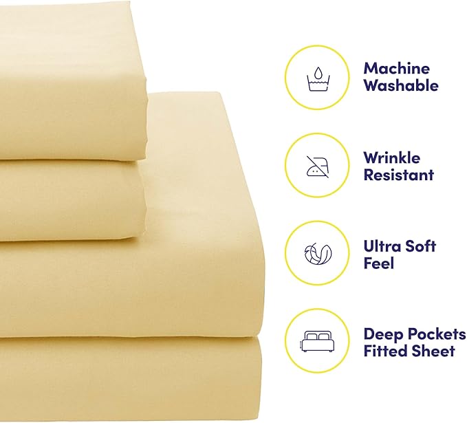 Sweet Home Collection 7 Piece Comforter Set Bag Solid Color All Season Soft Down Alternative Blanket & Luxurious Microfiber Bed Sheets, Sorento, King