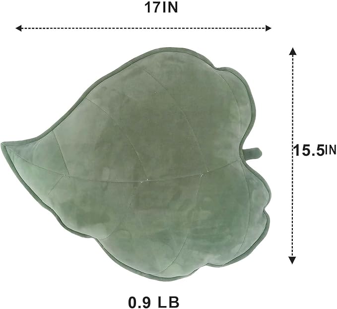 Cyprinus Carpio 3D Leaf Shape Household Pillow Cushion Sofa Lumbar Pillow Household Throw Pillow Decoration Pack of 2