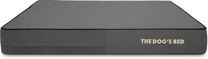 The Dog’s Bed Orthopedic Memory Foam Dog Bed Mattress, Oxford Fabric, Grey with Black Trim, L, 6-Inch
