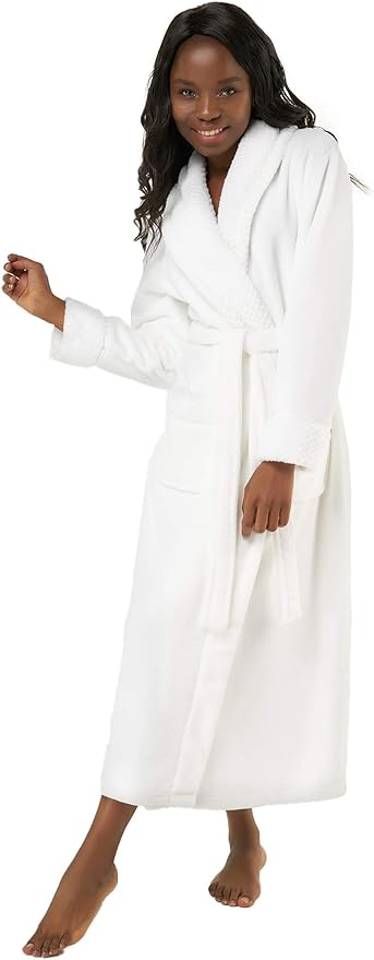 Turquaz Oversize Premium Luxury Ultra Soft Warm Robes for Women Plush Fleece Bathrobe for Women with and Spacious Pockets