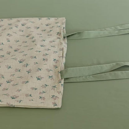 MKXI White and Pink Comforter Set - Queen Size with Flowers, Floral Print, Textured Garden Comforter