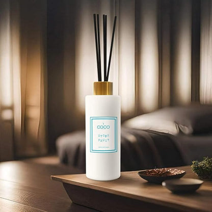 COCO by Stone 5oz Reed Diffuser (Stone Fruit) Luxury Scented Oil Diffuser Aromatherapy, Reed Diffusers for Home, Diffusing Oil Fragrance,Fragrance Products, Reed Diffusers for Home, Vegan