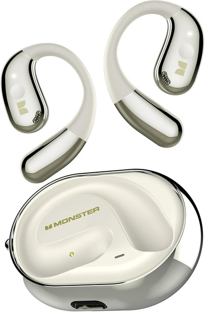 Monster Open Ear AC360, Wireless Bluetooth Rotary Earphone, with Lanyard, Upgraded Bluetooth 6.0, Touch Control, 24h Long Battery Life, IPX5 Waterproof,Long-Lasting Wear Without Fatigue