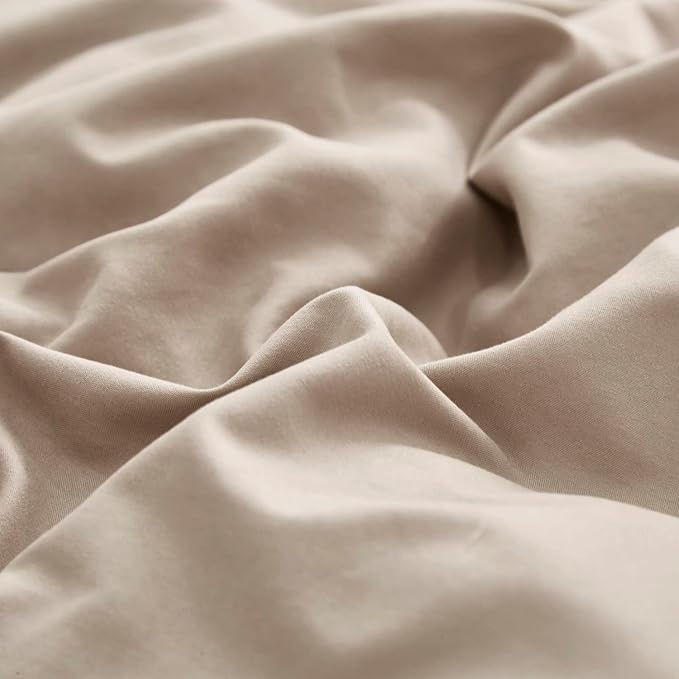 KAREVER Deep Champagne Comforter Twin Cream Coffee Bedding Set Boys Girls Soft Champagne Bedding Set Breathable Comforter Set Twin Khaki Bed Set