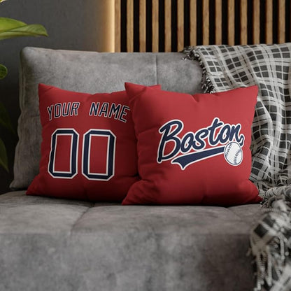 ANTKING Boston Throw Pillow Custom Name and Number for Men Women Boy Personalized Gift
