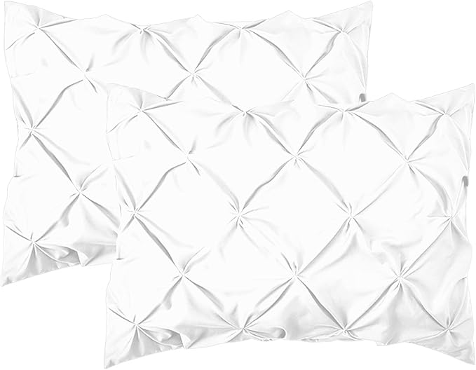 Elegant Comfort Luxury Best, Softest, Coziest 6-Piece Bed-in-a-Bag Comforter Set on Amazon Silky Soft Complete Set Includes Bed Sheet Set with Double Sided Storage Pockets, Twin/Twin XL, White