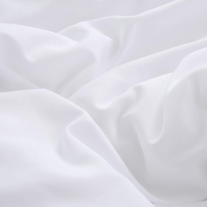 Houseri White Comforter Set Cal King 3 Piece Comforter California King Size Solid Color Bedding Sets Cali King All White California King Comforter