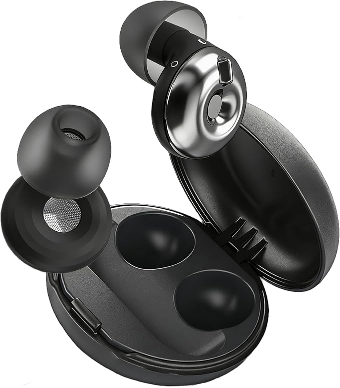 3-Mode Adjustable Ear Plugs for Sleeping, Up to 32dB Noise Reduction & Side Sleeper Design, High Fidelity Concert Earplugs for Focus, Travel, Snoring Blocking