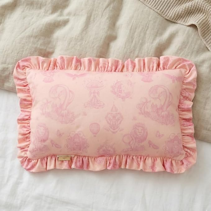 Wicked: for Good Bedding Rectangle Throw Pillow, Pink, 16 in x 16 in, (Officially Licensed Product) by Franco Collectibles