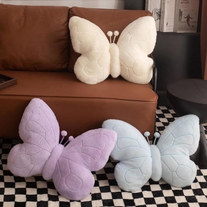 15 x 18 Inches Cute Butterfly Throw Pillows Decorative Plush Sofa Butterfly Pillow for Indoors Home Outdoor Couch Kids