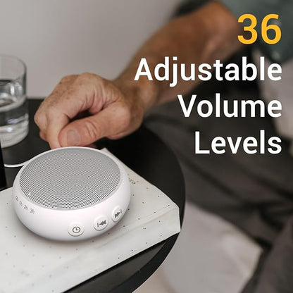 SoundMe Pink Noise Machine Sound Machinie with 30 Soothing Natural Sounds 36 Volume Portable Travelfor Sleeping Brown Noise Machine for Baby Kids Adults Noise Canceling Machine for Office Privacy