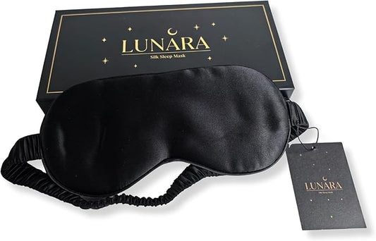 Silk Sleep Mask for Women & Men – 100% Mulberry Silk Eye Mask for Sleeping, Soft & Light Blocking for Deep, Restorative Sleep – by LUNARA
