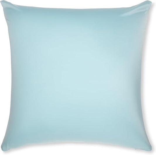PILLOWY 16"x16" Throw Pillow - Sweat Baby Blue: 1Pcs Luxurious Premium Microbead Pillow with 85/15 Nylon/Spandex Fabric. Forever Fluffy, Outstanding Beauty & Support. Silky, Soft & Beyond Comfortable