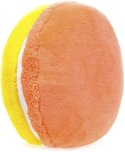 ChezMax Macaron Pillow Plush Back Bolster Cushion Microbead Throw Pillow Case Round Seat Cushion Home Decor Pillow for Sofa Bedroom Office Dormitory Car 14.5" Gradient Yellow