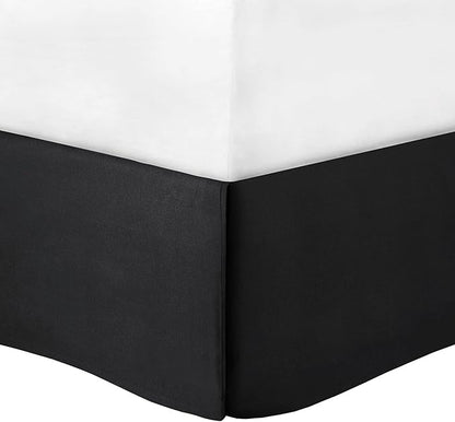 Madison Park Vienna Sateen Cotton Comforter Set, Breathable, Soft Cover, Trendy, All Season Down Alternative Cozy Bedding with Matching Shams, California King, Black 7 Piece