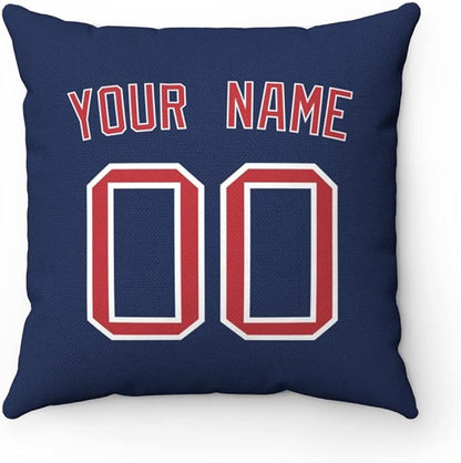 Throw Pillow Boston Personalized Custom Any Name and Number for Men Women Boy Gift