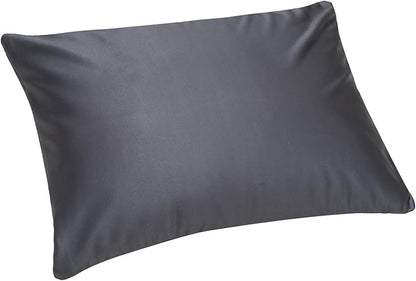 Microbead Throw Pillow Bedding Neck Pillows with Removable Cover, 16" x 12" Bed and Couch Decorative Pillow for Home Sofa Bedroom Fun Colors Support. Silky, Comfortable (BlackBerry Color)